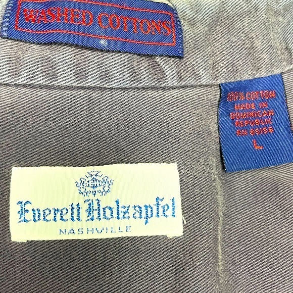 Everett Holzapfel Nashville Vintage Designer Long Sleeve Button Up Size Large - Picture 9 of 9